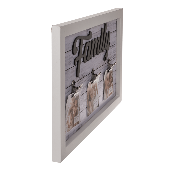 White coloured wooden frame, Family, - Image 4