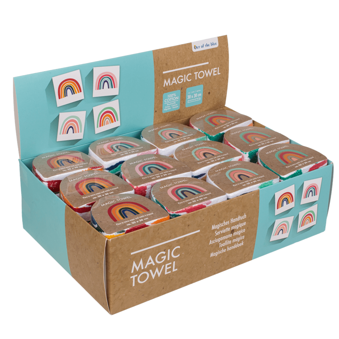 Magic cotton towel, rainbow, - Image 3