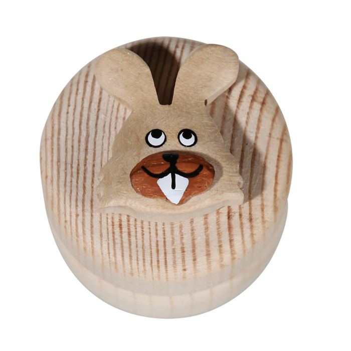 Natural wood milk teeth jar, Animals, - Image 3