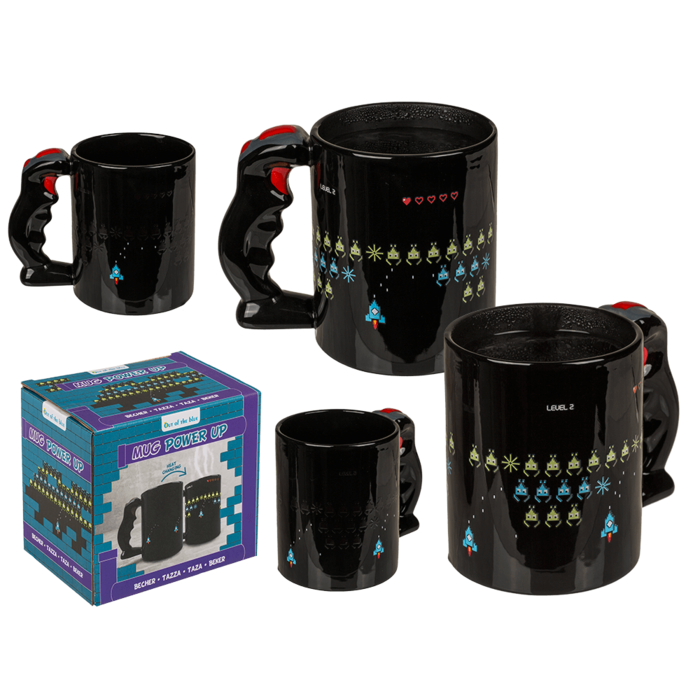 Mug with controller handle, Power Up,