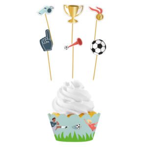 Cupcake Deco Set - Fantastic Football - 6 sets