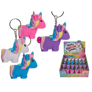 Metal key chain, Squeeze Unicorn I,