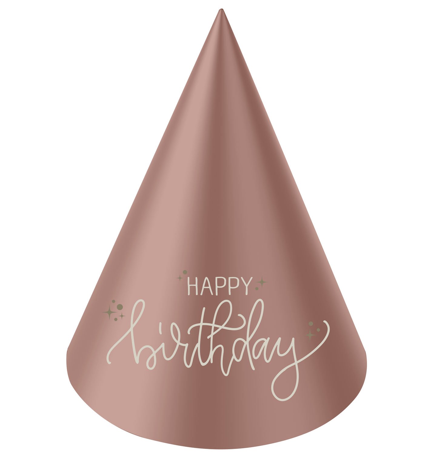 Mini Party Hats - Crème Rose - 10 cm - 6 pieces - Image 2