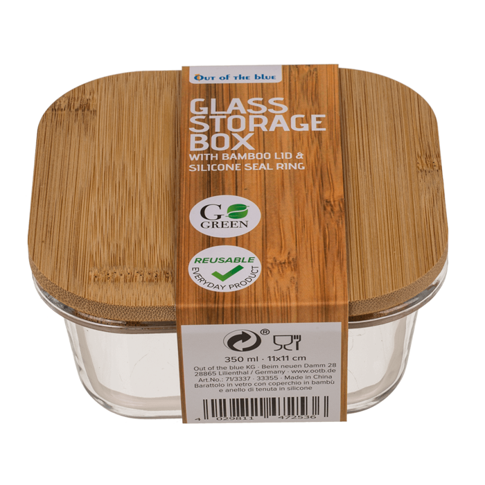 Glass storage box, for 360 ml, ca.12 x 12 cm, - Image 2