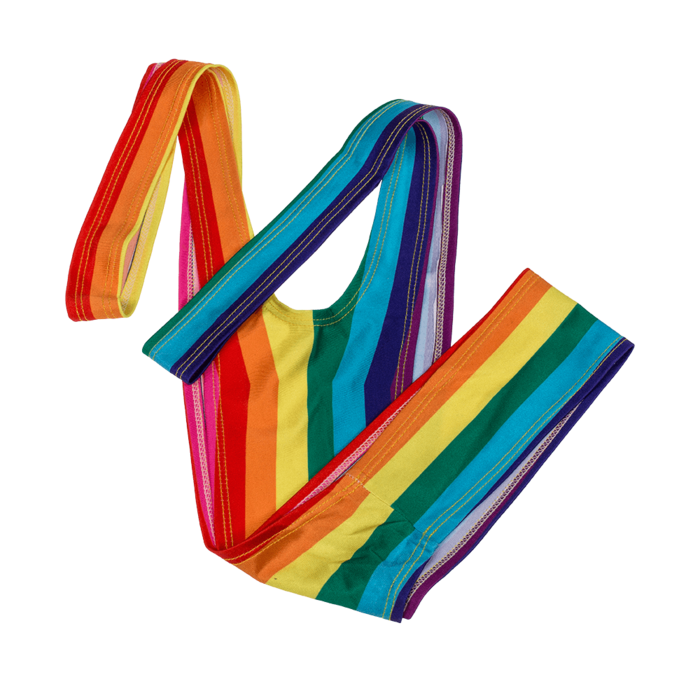 Man Swimsuit, Rainbow Mankini, - Image 2