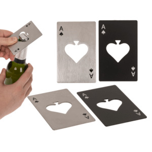 Metal bottle opener, Poker,