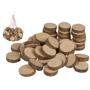Wooden decoration slices small,