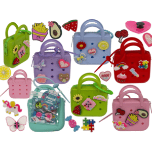 Charm purse, with zipper,