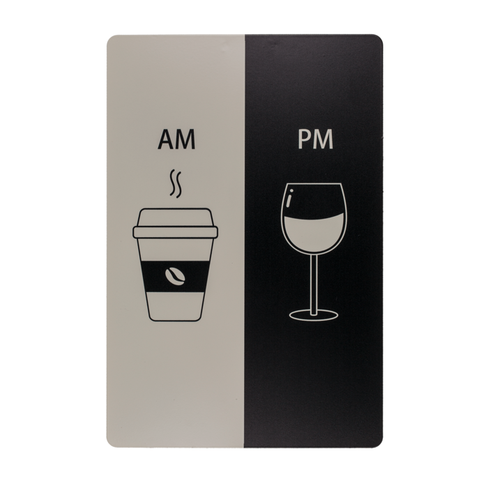 Metal board, AM - PM, - Image 2