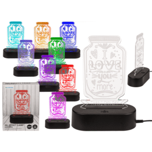 3D-Lamp, Love, ca. 20 cm, with USB-cable