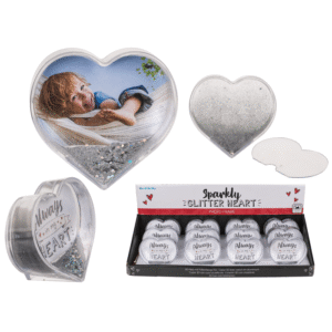 3D Acrylic Heart Picture Frame Waterglobe
