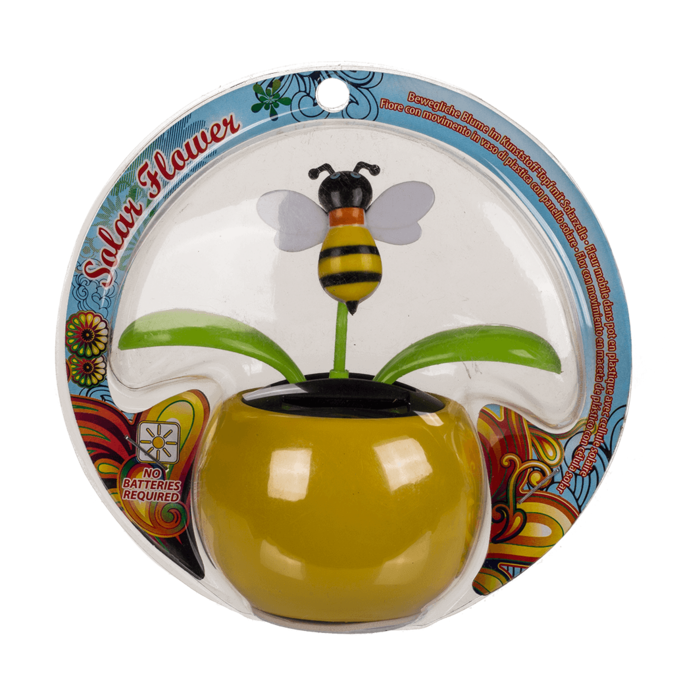 Movable flowers & insects in plastic pot with, - Image 2