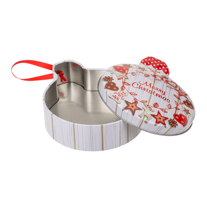 Metal gift box, Christmas bauble, - Image 2