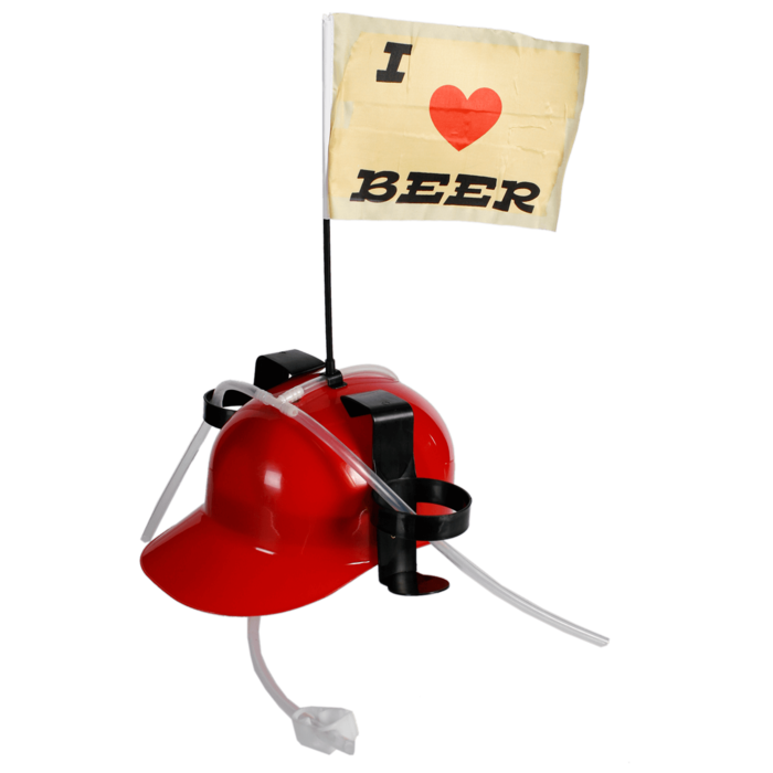 Drinking helmet, I love Beer with flag, - Image 3