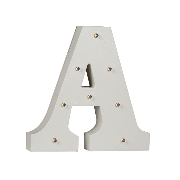 Illuminated wooden letter A, with 8 LED, - Image 3