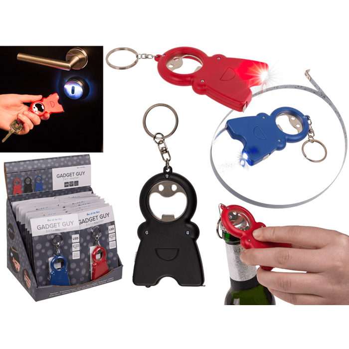 Metal keychain, Gadget Guy - 3 in 1,