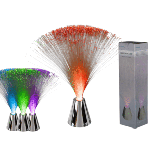 Plastic Fiber lamp with chrome base,