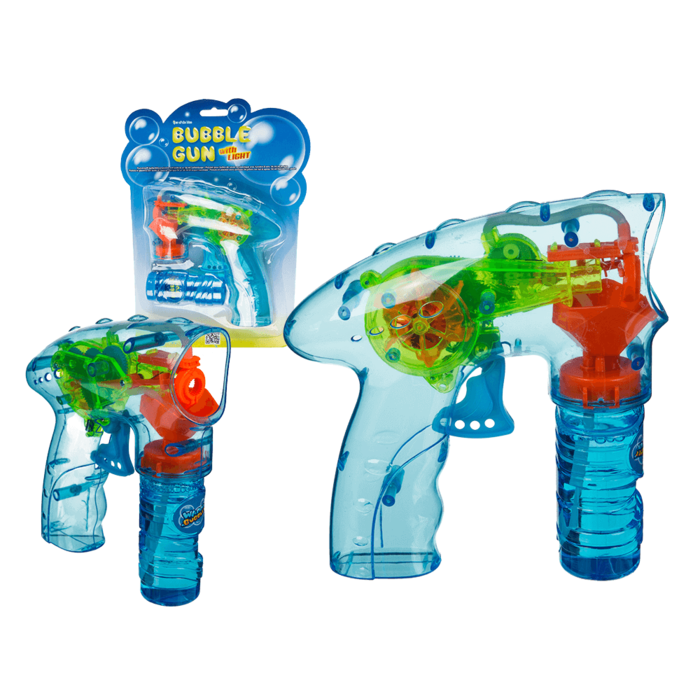 Bubble Gun with LED & ca. 56 ml bubble liquid,