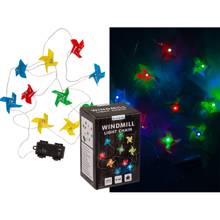 Guirlande lumineuse, Moulin à vent, avec 10 LED Guirlande lumineuse, Moulin à vent, avec 10 LED