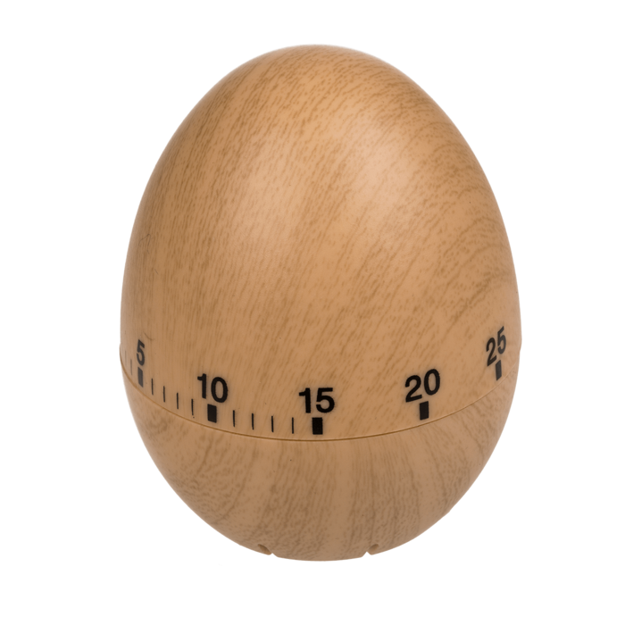 Plastic timer, Egg in wooden optic, - Image 3