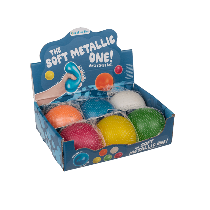 XL Ultra soft anti stress ball, Metallic, - Image 3