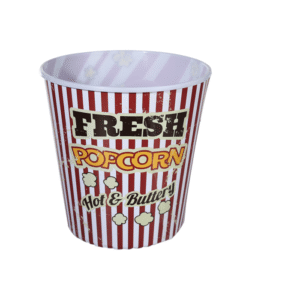 Plastic Popcorn Bucket, Vintage Look,