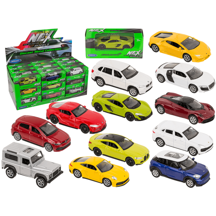 Metal model car, with plastic,