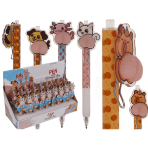 Pen with Bum, 14 cm,