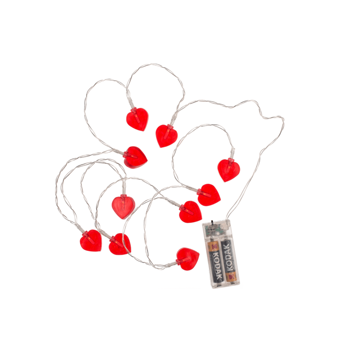 Light chain heart with 10-LED, 6/18 hour timer, - Image 4