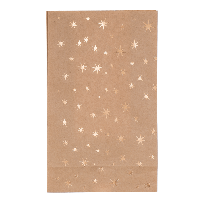 Craft paper bag, stars, - Image 4