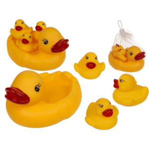 Squeaking Duck Set, 15,5 x 12 cm,