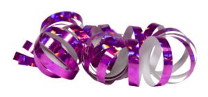 Serpentines Holographic Magenta 4m - 2 pieces