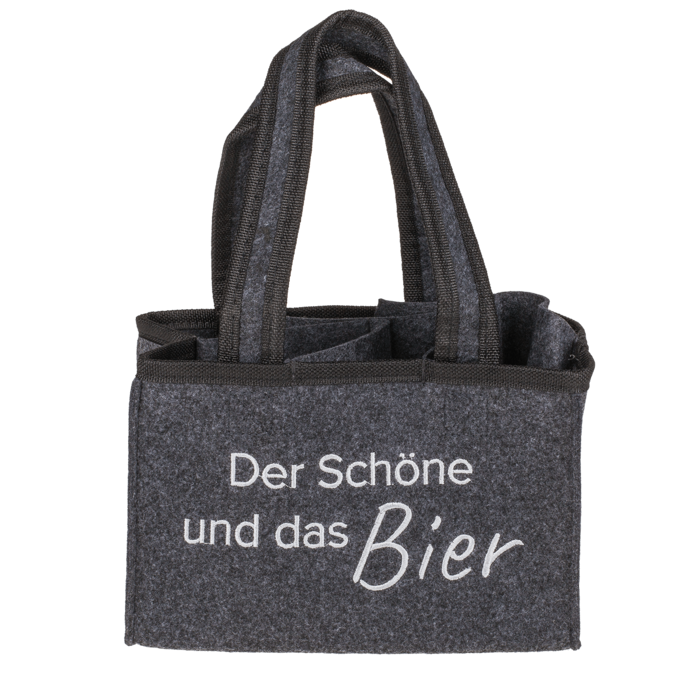 Felt Bottle Bag with 6 compartments, - Image 3