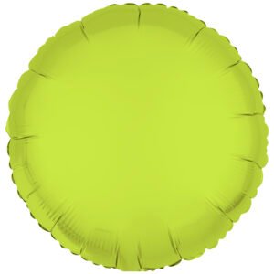 Foil Balloon Shape Round - Neon Yellow - 45 cm