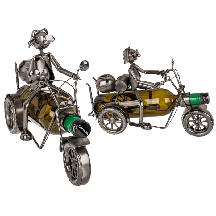 Metal bottle holder, Motorbiker,