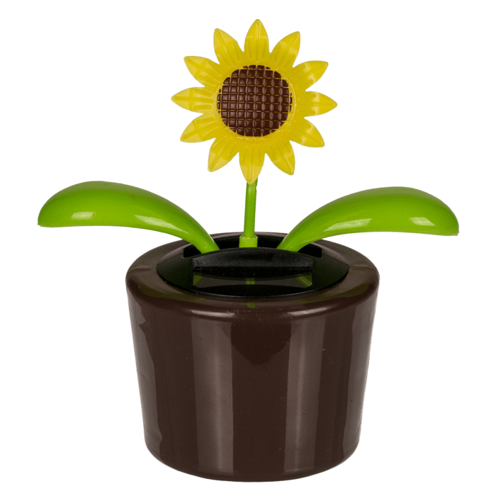 Movable flowers & insects in plastic pot with, - Image 3