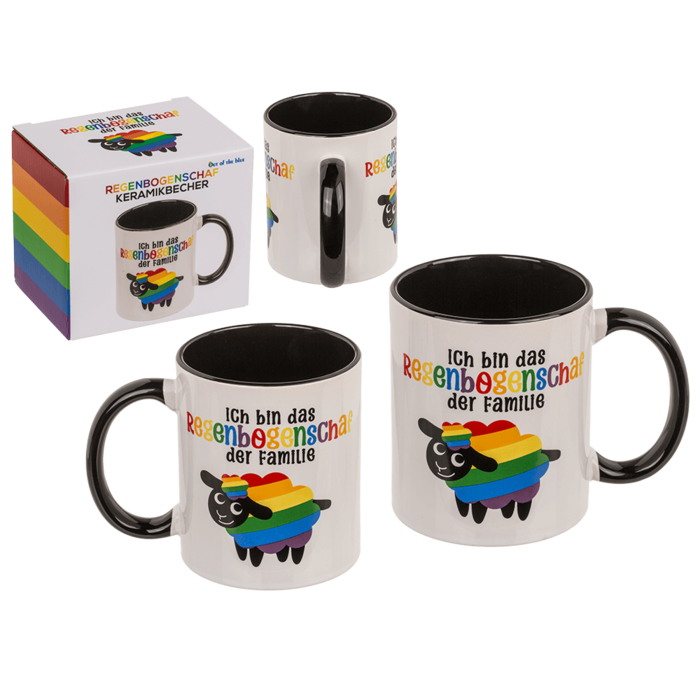 Mug, Rainbow-Sheep, Stoneware,