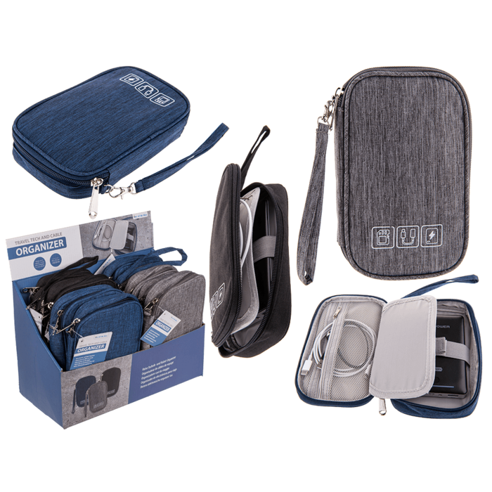 Travel Tech and Cable Organizer, ca. 19 x 12 cm,
