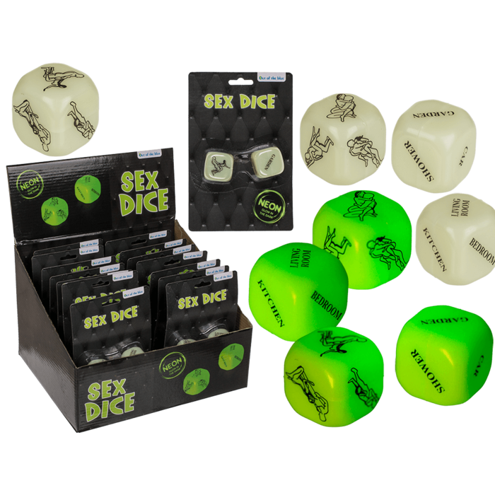 Love dice, Kamasutra, glow in the dark,