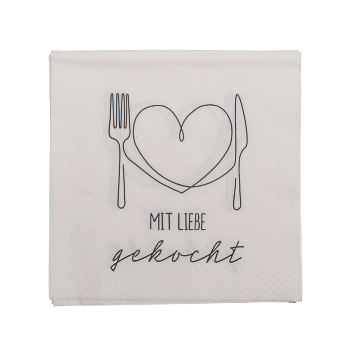 Paper napkins, Mit Liebe gekocht, - Image 4