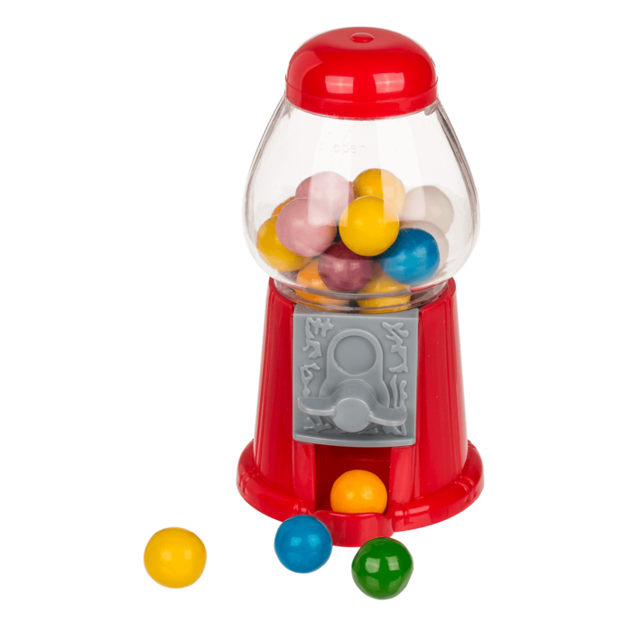 Red Gumball Machine, with ca. 25 g chewing gums, - Image 2