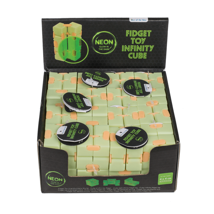 Fidget Toy, Infinity Cube, Glow in the Dark, - Image 2
