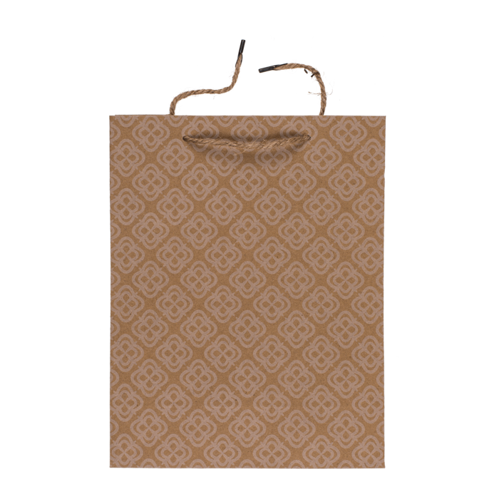 Kraft paper bag,with floral ornament, - Image 3