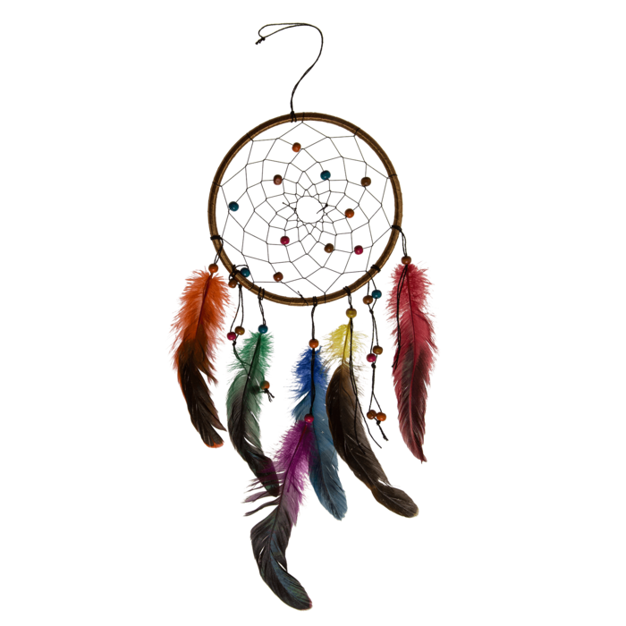 Multicoloured fabric Dreamcatcher, - Image 2