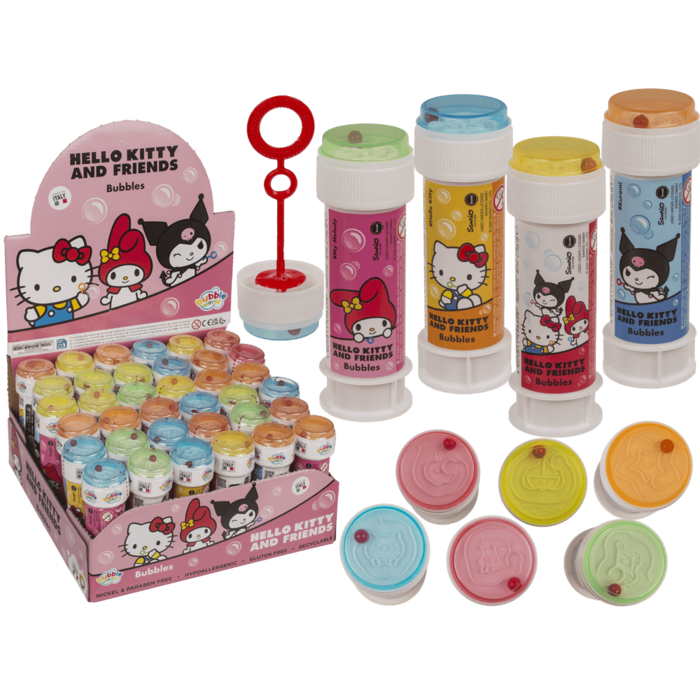 Soap bubbles with puzzle, Hello Kitty,