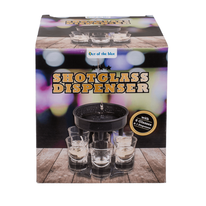 Shot Glass Dispenser, with 6 shot glasses, - Image 2
