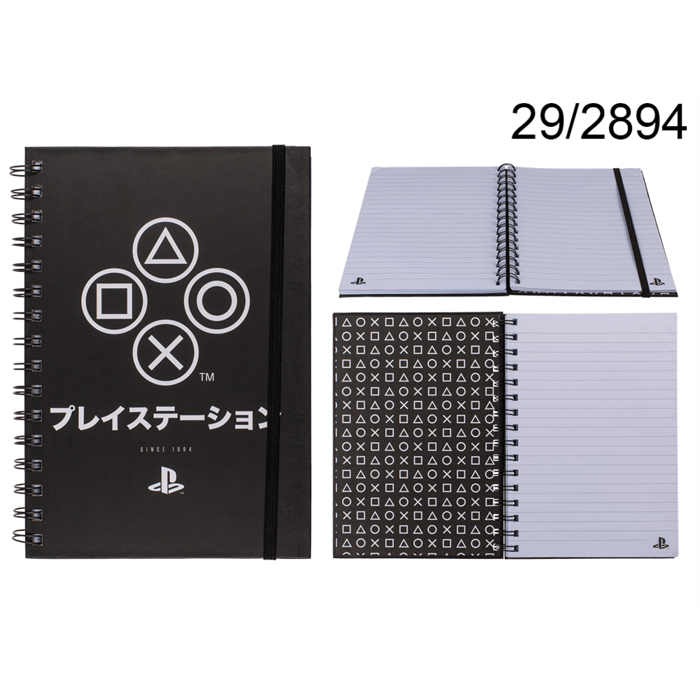 Notebook, Playstation (Onyx), A5,