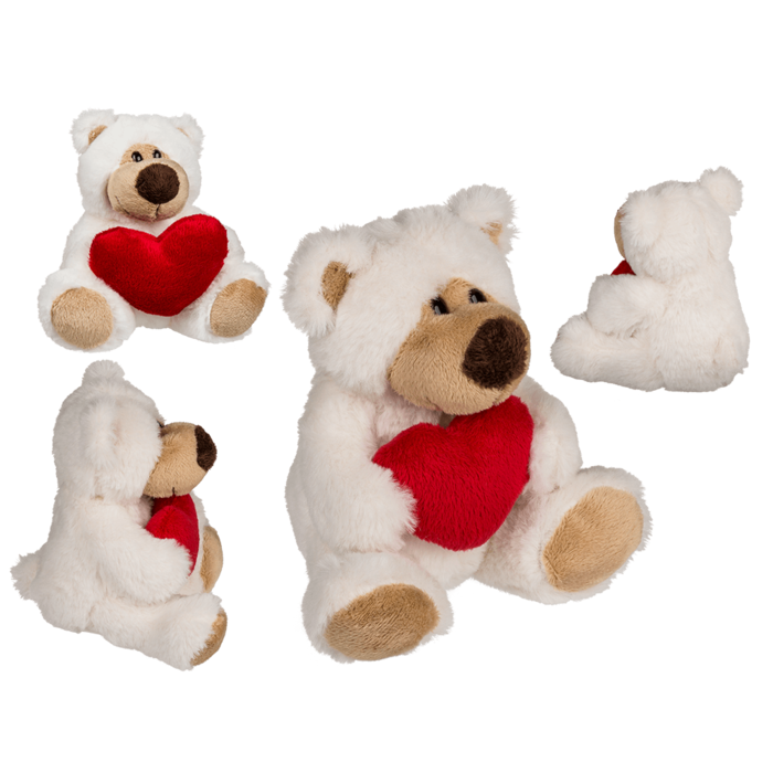 Plush bear with red heart, Big Love,