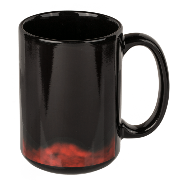 Stoneware mug, Fireworks, with thermal effect, - Image 3