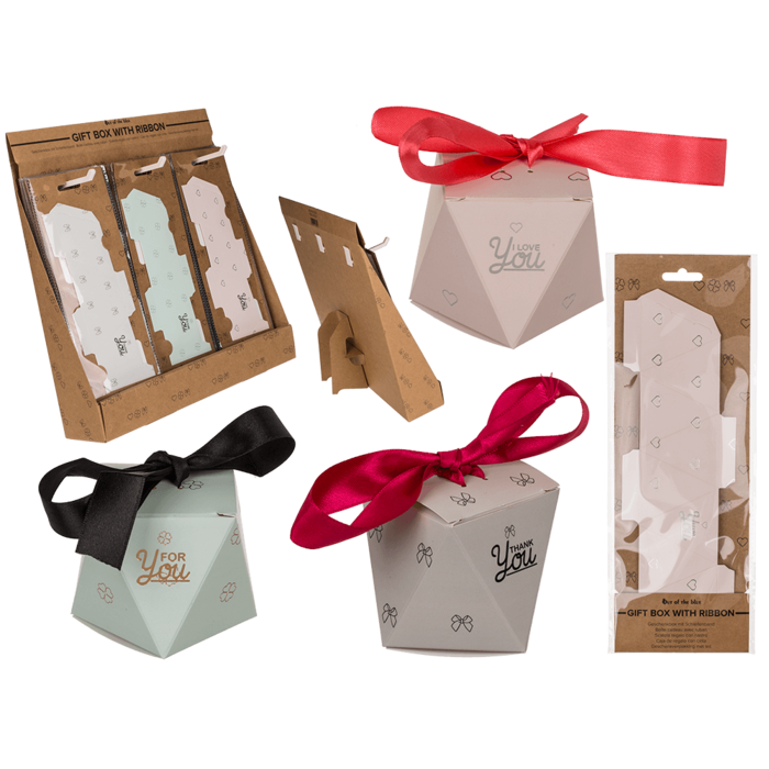 Gift box with ribbon,